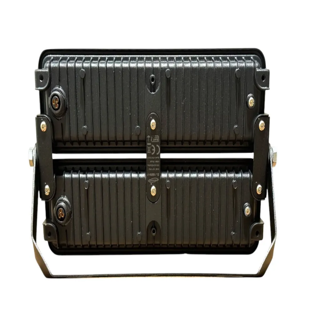 FARO LED MODULARE 100 WATT NERO PROIETTORE DA ESTERNO LUCE FREDDA 6000K IP65 EL-100W-F