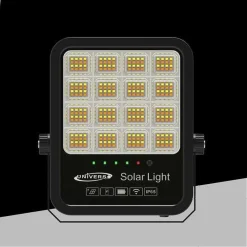 FARO LED PROIETTORE 200W IP65 CCT 3IN1 CON PANNELLO SOLARE TELECOMANDO RY-200W-3C