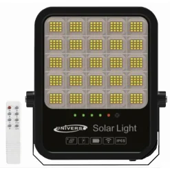 FARO LED PROIETTORE 300W IP65 CCT 3IN1 CON PANNELLO SOLARE TELECOMANDO RY-300W-3C