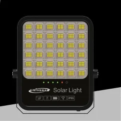 FARO LED PROIETTORE 400W IP65 CCT 3IN1 CON PANNELLO SOLARE TELECOMANDO RY-400W-3C