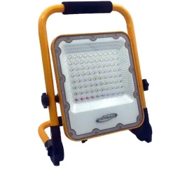 FARO LED SLIM SMD 50W RICARICABILE PORTATILE STAFFA DA ESTERNO LUCE 6500K MG-50