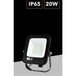 FARO LED ULTRA SLIM 20 W ESTERNO IP65 ORIENTABILE LUCE 6500K 3000K 4000K JR-20W