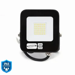 FARO LED ULTRA SLIM 20 W ESTERNO IP65 ORIENTABILE LUCE 6500K 3000K 4000K JR-20W