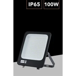 FARO LED ULTRA SLIM 100W ESTERNO IP65 ORIENTABILE LUCE 6500K 3000K 4000K JR-100W