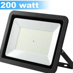 FARO LED 200W LUCE ALTA LUMINOSITA FARETTO PROIETTORE ESTERNO SLIM BIANCO FREDDO