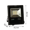 FARO PROFESSIONALE A LED 5730 PER ESTERNO IP65 WISDOM 20W 1700 LUMEN 120 GRADI
