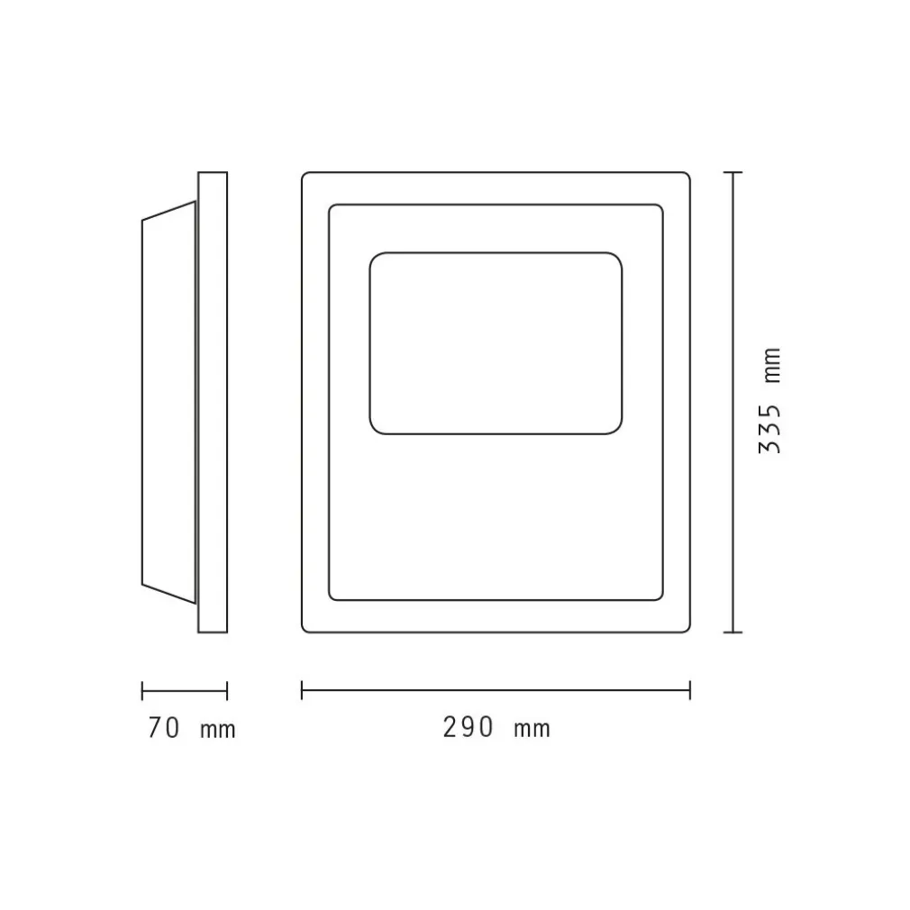 FARO PROFESSIONALE A LED 5730 PER ESTERNO IP65 IMPERMEABILE WISDOM 100W SLIM