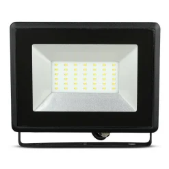 FARO PROIETTORE A LED SMD DA 30W COLORE NERO LUCE CALDA 3000K PER ESTERNO IP65