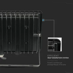 FARO PROIETTORE A LED SMD DA 30W COLORE NERO LUCE CALDA 3000K PER ESTERNO IP65