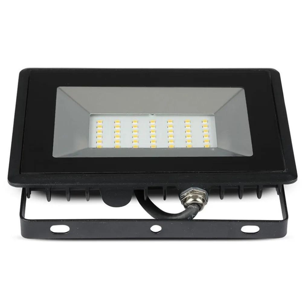 FARO PROIETTORE A LED SMD DA 50W COLORE NERO LUCE CALDA 3000K PER ESTERNO IP65
