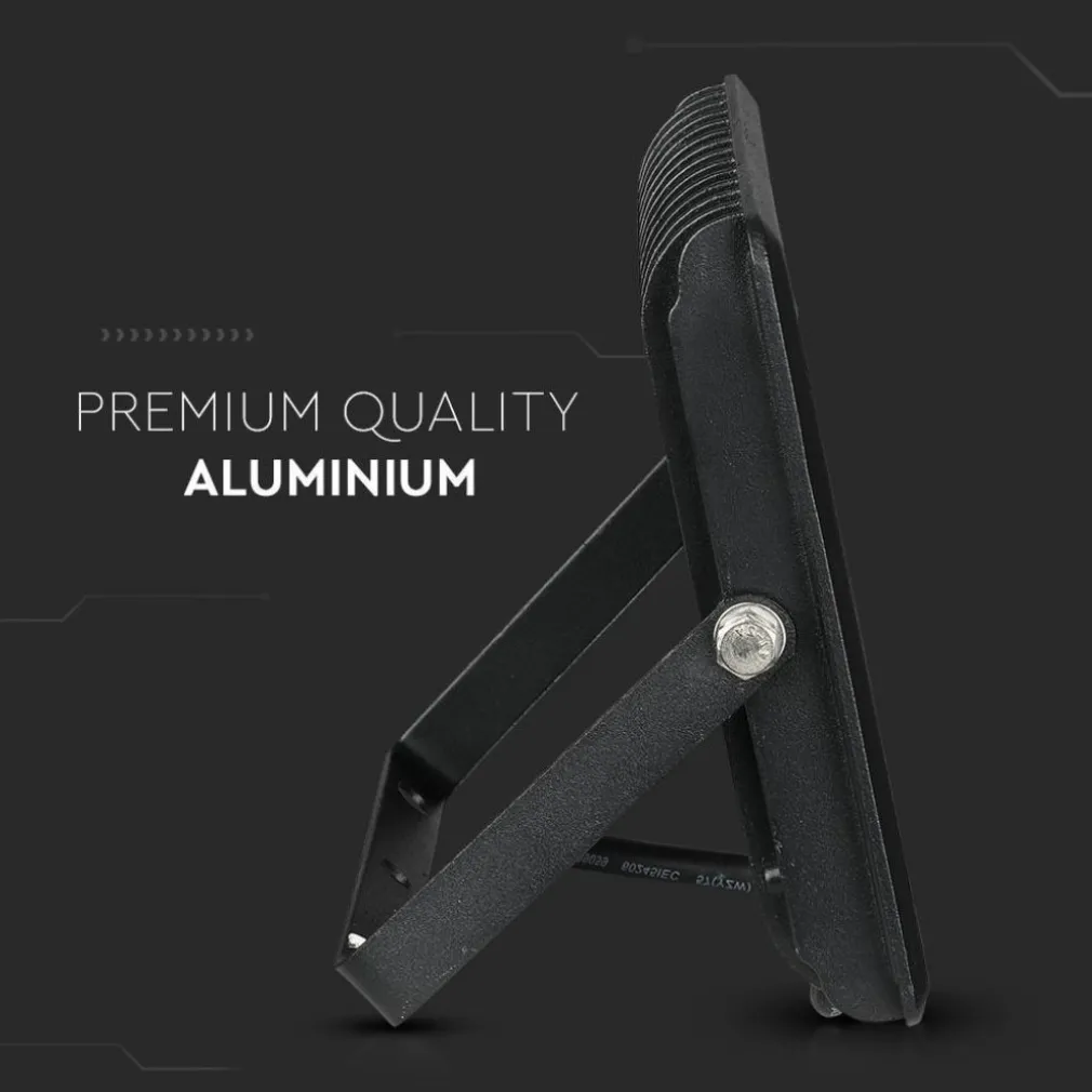 FARO PROIETTORE A LED SMD DA 50W COLORE NERO LUCE CALDA 3000K PER ESTERNO IP65