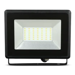 FARO PROIETTORE A LED SMD DA 50W COLORE NERO LUCE CALDA 3000K PER ESTERNO IP65