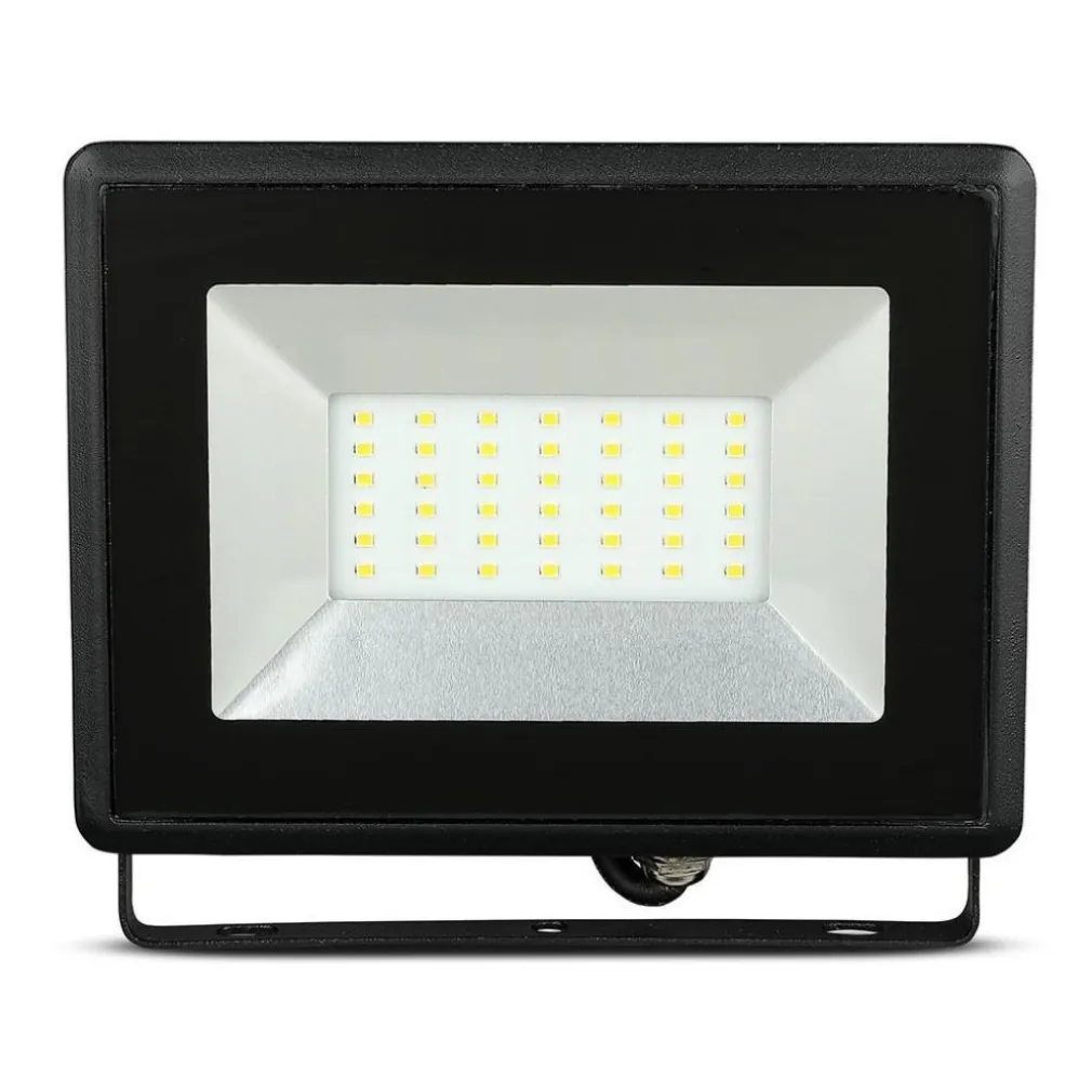 FARO PROIETTORE A LED SMD DA 50W COLORE NERO LUCE CALDA 3000K PER ESTERNO IP65