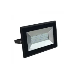 FARO PROIETTORE A LED SMD DA 50W COLORE NERO LUCE CALDA 3000K PER ESTERNO IP65