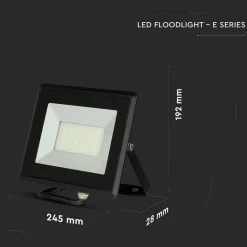 FARO PROIETTORE A LED SMD DA 50W COLORE NERO LUCE CALDA 3000K PER ESTERNO IP65