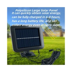 FARO PROIETTORE CON PANNELLO SOLARE SENSORE MOVIMENTO TELECOMANDO 128 LED 6 COB