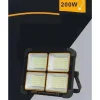 FARO PROIETTORE RICARICABILE PANNELLO SOLARE 200 W USB POWER BANK IP65 S18B-200W