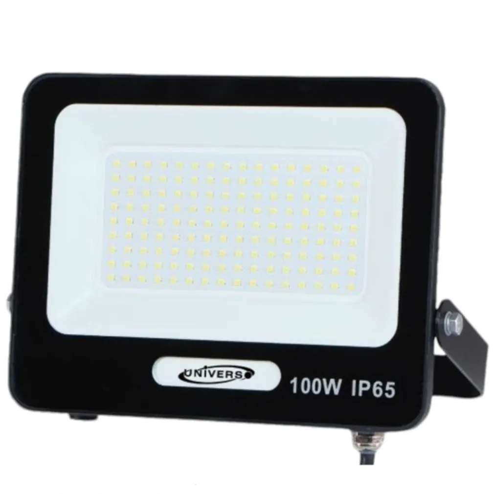 FARO PROIETTORE SMD LED FLOODLIGHT 100W SLIM IP65 NERO LUCE 3000K 4000K 6500K EK05-100W-N