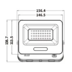 FARO PROIETTORE SMD LED FLOODLIGHT 30 W SLIM IP65 LUCE 3000K 4000K 6500K EK05-30W