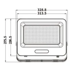 FARO PROIETTORE SMD LED FLOODLIGHT 200 W SLIM IP65 LUCE 3000K 4000K 6500K EK05-200W