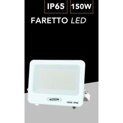 FARO PROIETTORE SMD LED FLOODLIGHT 150 W SLIM IP65 LUCE 3000K 4000K 6500K EK05-150W