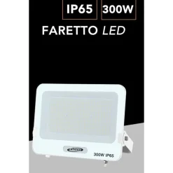 FARO PROIETTORE SMD LED FLOODLIGHT 300 W SLIM IP65 LUCE 3000K 4000K 6500K EK05-300W