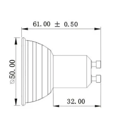 FARO RGB LAMPADA FARETTO GU10 MULTICOLORE 3W LED TELECOMANDO CROMOTERAPIA