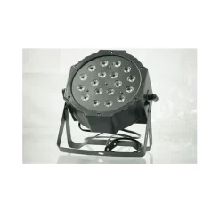 FARO RGB PROIETTORE DMX 512 EFFETTO LUCE FLAT PAR LIGHT ALTA LUMINOSITA 18 LED