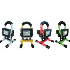 FARO RICARICABILE FARETTO IMPERMEABILE LED LUCE BIANCA EMERGENZA PORTATILE