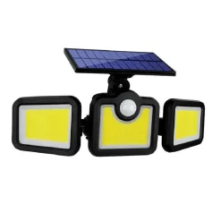 FARO SOLARE LED CON PANNELLO FARETTO SENSORE DI MOVIMENTO 100 LED COB FL-1725B