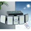 FARO SOLARE LED ORIENTABILE FARETTO TELECOMANDO SENSORE DI MOVIMENTO 300 LED