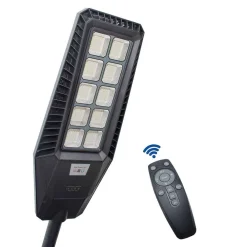 FARO STRADALE SOLARE LED 170 W SENSORE CREPUSCOLARE IP65 PANNELLO FOTOVOLTAICO