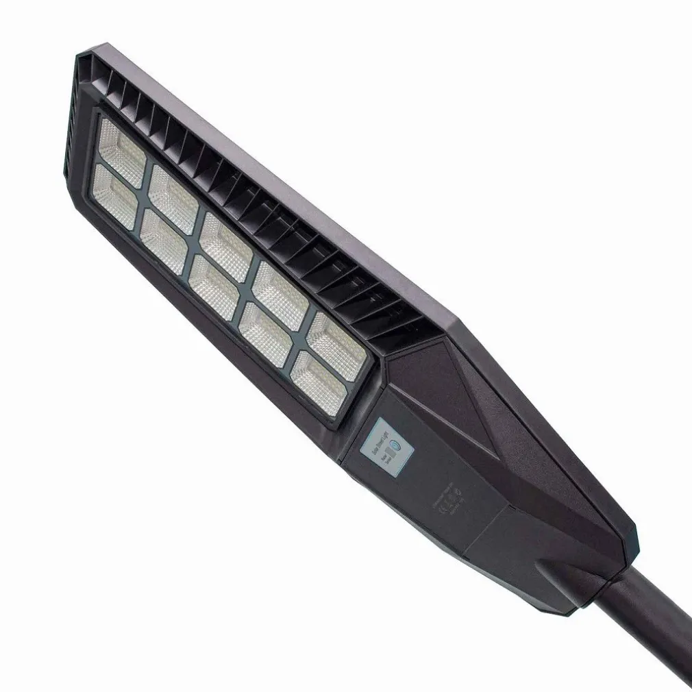 FARO STRADALE SOLARE LED 170 W SENSORE CREPUSCOLARE IP65 PANNELLO FOTOVOLTAICO