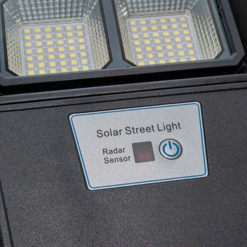 FARO STRADALE SOLARE LED 170 W SENSORE CREPUSCOLARE IP65 PANNELLO FOTOVOLTAICO