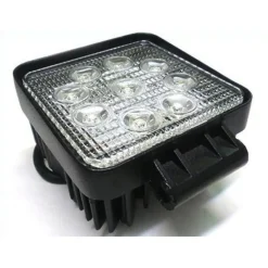 FARO SUPPLEMENTARE PROFONDITA AUTO FUORISTRADA 12V QUADRATO 9 LED 27W 6000K IP68