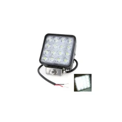 FARO SUPPLEMENTARE PROFONDITà 12V 16LED 48W AUTO FUORISTRADA QUADRATO 6000K IP68