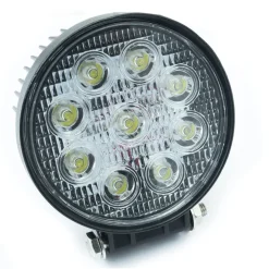 FARO SUPPLEMENTARE PROFONDITA' AUTO FUORISTRADA 12V TONDO 9 LED 27W 6000K IP68