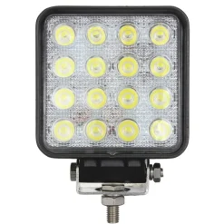 FARO SUPPLEMENTARE PROFONDITà 12V 16 LED 48W AUTO FUORISTRADA QUADRATO 6000K