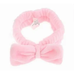 FASCIA CAPELLI DOCCIA SHAMPOO TRUCCO SPUGNA CON FIOCCO COLORATO 4 COLORI 10752