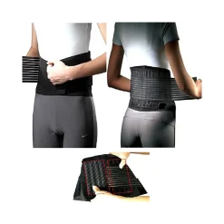 FASCIA CORSETTO LOMBARE ORTOPEDICO ELASTICO STECCHE LOMBALGIA SCIATALGIA