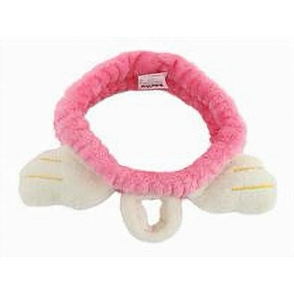 FASCIA PER CAPELLI DOCCIA SHAMPOO TRUCCO IN SPUGNA CON ALI AUREOLA ANGELO 59786