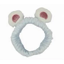 FASCIA PER CAPELLI DOCCIA SHAMPOO TRUCCO SPUGNA CON ORECCHIE ORSO PELOSE 79295