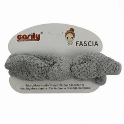 FASCIA PER CAPELLI DOCCIA SHAMPOO TRUCCO IN SPUGNA CON FIOCCO ANNODATO 69603