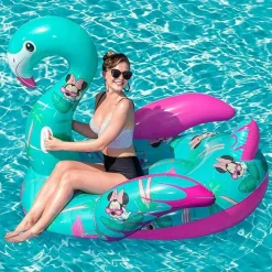 FENICOTTERO MINNIE GONFIABILE GIGANTE ISOLA MATERASSINO MARE PISCINA 174X140X141CM