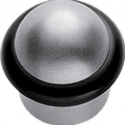 FERMA PORTA TONDO POMELLO IN ACCIAIO GOMMA BLOCCA PORTE ANTISCIVOLO ANTIGRAFFIO