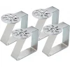 FERMA TOVAGLIA FERMATOVAGLIA TAVOLA ACCIAIO SOLE CLIP SET 4PZ MOLLA GANCIO TAVOLE