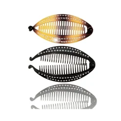 FERMACODA PESCE GLITTER BRILLANTINI BANANA PETTINE FERMA CODA FERMA CAPELLI