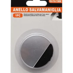 FERMAPORTA FERMA PORTA CIRCOLARE IN PLASTICA CON GOMMA ANTIGRAFFIO 50X19X13mm