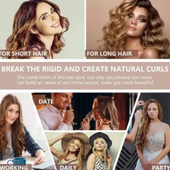 FERRO ARRICCIACAPELLI DA 32MM ARRICCIA CAPELLI AUTOMATICO GIREVOLE ROTANTE 360°