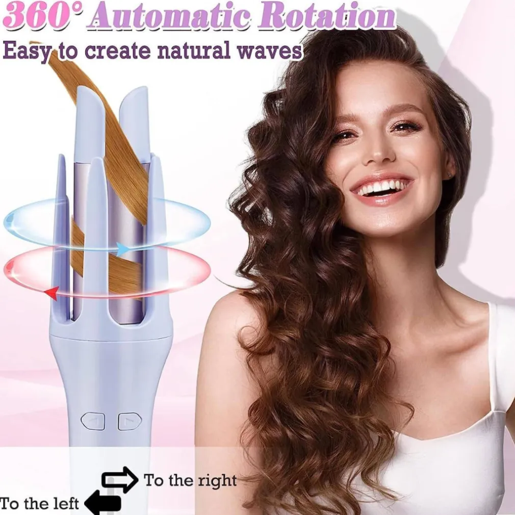 FERRO ARRICCIACAPELLI DA 32MM ARRICCIA CAPELLI AUTOMATICO GIREVOLE ROTANTE 360°